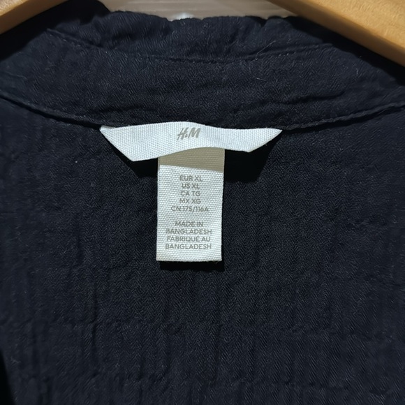 Linen Black Mini Flowy Dress ✨ - Picture 2 of 5